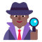 Man Detective- Medium-Dark Skin Tone emoji on Microsoft